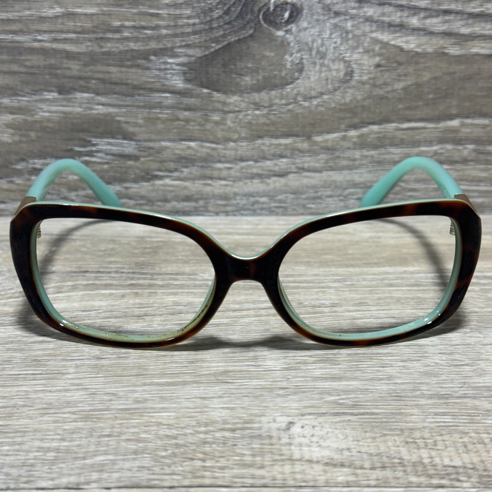 Kirkland Signature Eyeglass Frames Tortoise Aqua Women's 58-17-140 Full Rim